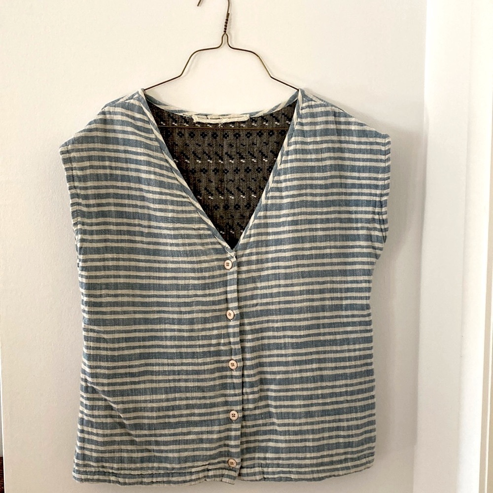 Ace and jig garden top in railroad stripe